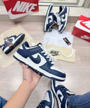 Nike SB Dunk Low Marinho e Branco Qualidade Premium