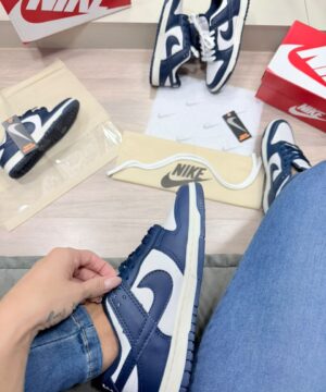 Nike SB Dunk Low Marinho e Branco Qualidade Premium 5