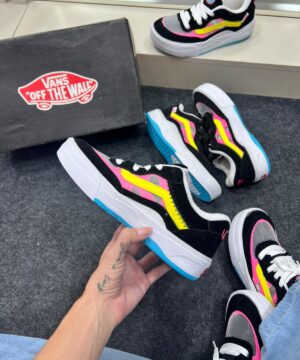 Vans Ultra Cush Preto Rosa Feminino 4