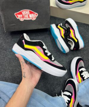 Vans Ultra Cush Preto Rosa Feminino 5
