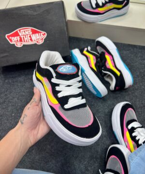 Vans Ultra Cush Preto Rosa Feminino 8