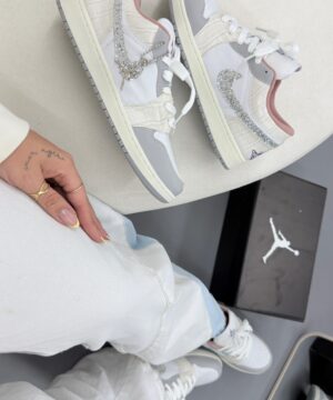 3 Air Jordan 23 Linha Prime Croco Cinza Com Gliter